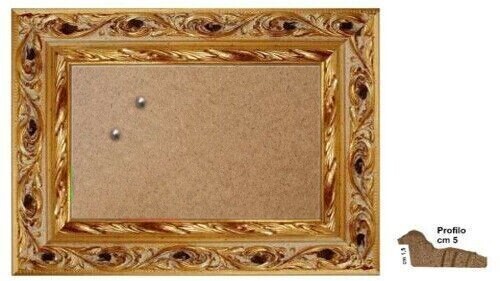 Cornice legno tavolo oro - in,