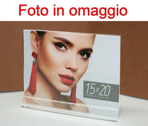 Cornice portafoto trasparente