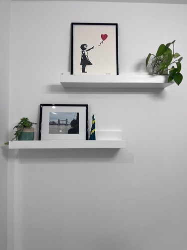 Mensola porta foto legno - mensola,