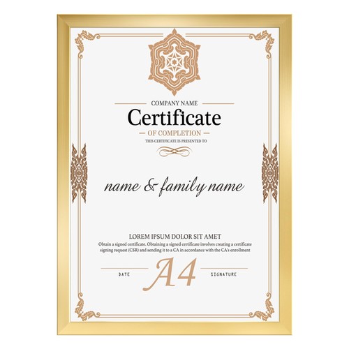 Cornice oro per - a4,,