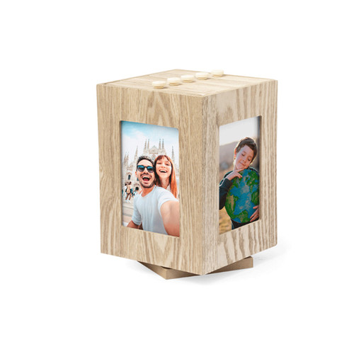 Portafoto cubo legno - cubo,
