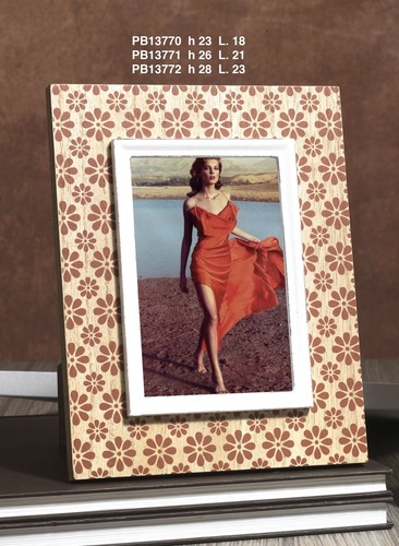 Portafoto fiori marrone - portafoto,